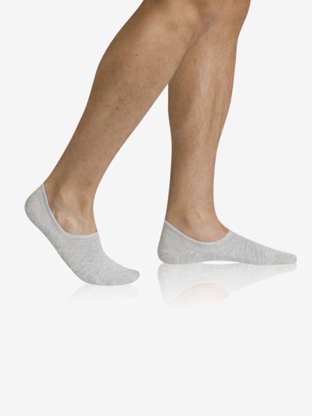 Bellinda Šedé unisex ponožky Bellinda BAMBUS SNEAKER SOCKS