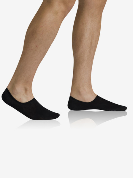 Bellinda Černé unisex ponožky Bellinda BAMBUS SNEAKER SOCKS