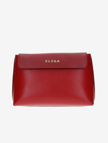 Elega Červená dámská kožená crossbody kabelka ELEGA Anie