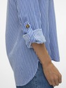 Vero Moda Bílo-modrá dámská pruhovaná košile Vero Moda Bumpy
