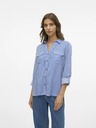 Vero Moda Bílo-modrá dámská pruhovaná košile Vero Moda Bumpy