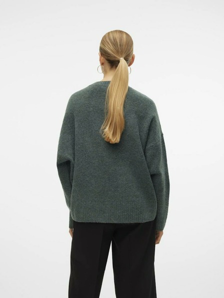 Vero Moda Zelený dámský svetr Vero Moda Boom