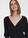 Vero Moda Černé dámské svetrové šaty Vero Moda Hollyrem