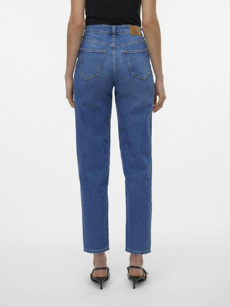Vero Moda Modré dámské mom fit džíny Vero Moda Tessa