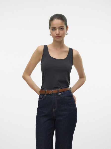 Vero Moda Tmavě šedé dámské tílko Vero Moda Lulu