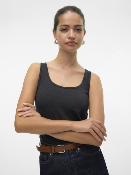 Vero Moda Tmavě šedé dámské tílko Vero Moda Lulu