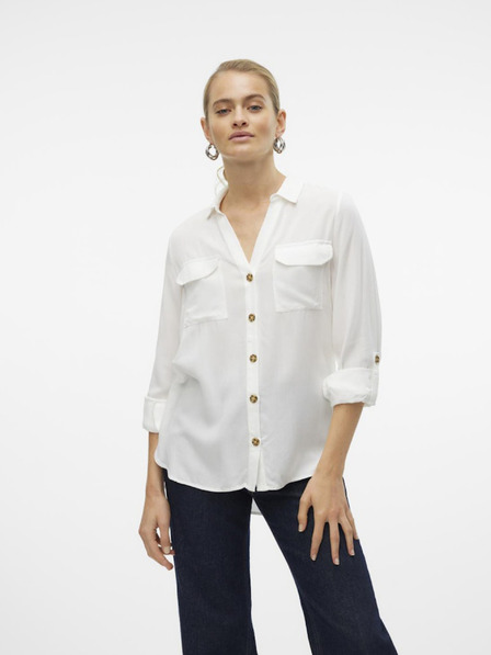 Vero Moda Bílá dámská halenka Vero Moda Bumpy