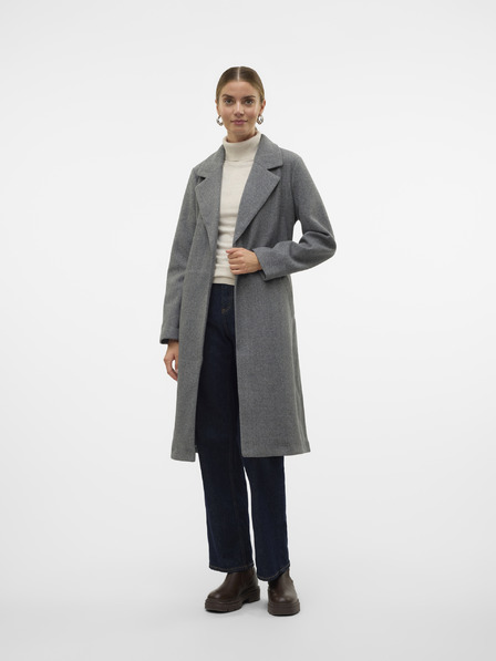 Vero Moda Šedý dámský kabát Vero Moda Fortuneaya